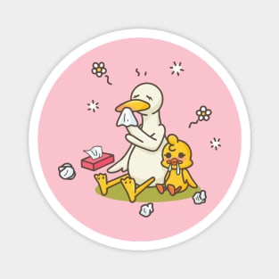 holiday with mommy duck Magnet